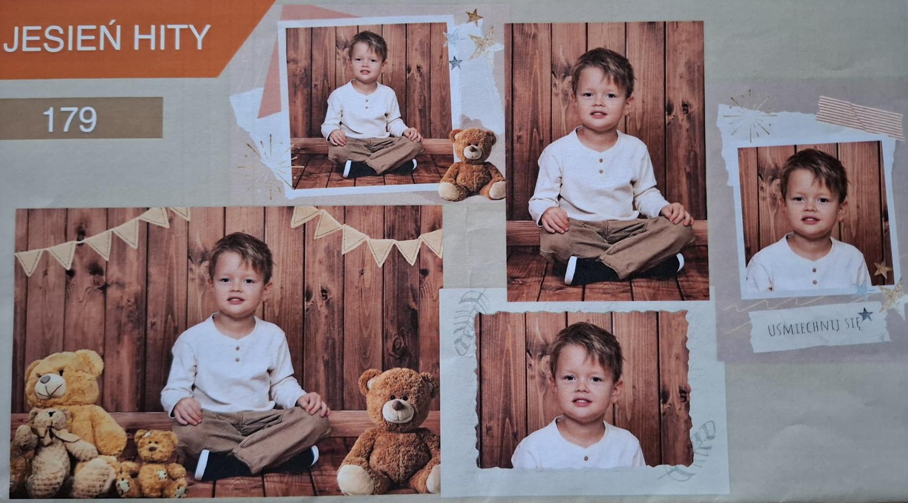 Przykładowe zdjęcia chłopca wykonane podczas sesji fotograficznej