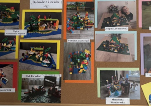 Wystawa zdjęć przedstawiających konstrukcje z klocków Lego