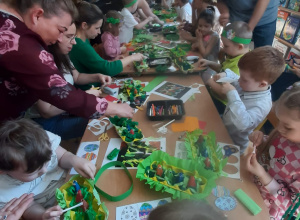Warsztaty z rodzicami przy śniadanku wielkanocnym