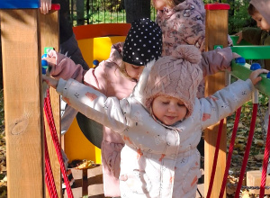 Jesienne zabawy w ogrodzie