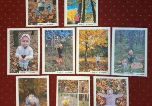 Jesienne zdjęcia dzieci z grupy II