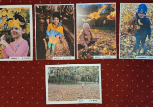 Jesienne zdjęcia dzieci z grupy IV