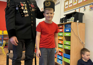 Chłopiec z górnikiem